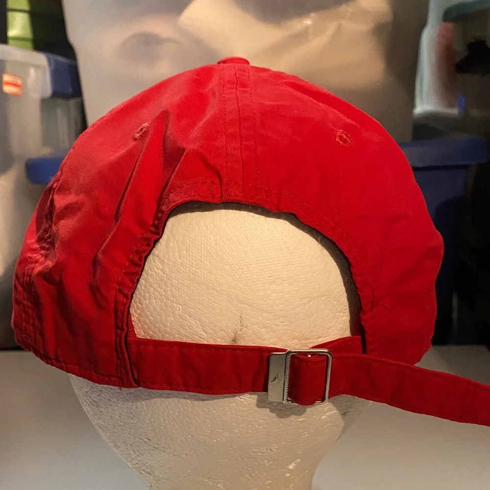 Air Jordan Men’s Adjustable Red Baseball Cap Hat - Picture 3 of 5